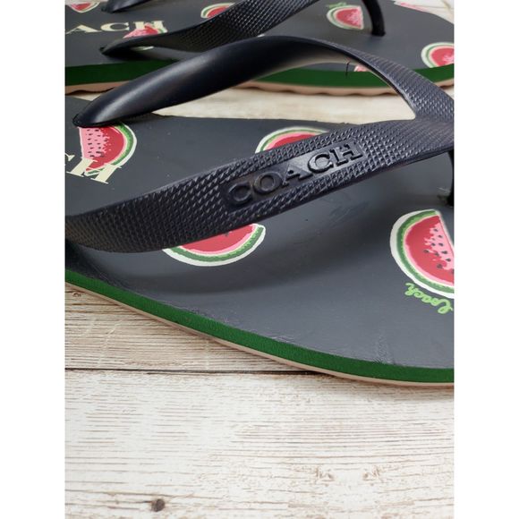 Coach Watermellon FlipFlops Size 9B - Picture 9 of 12